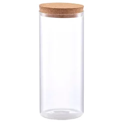 Bocal verre avec couvercle en liege 1.4l