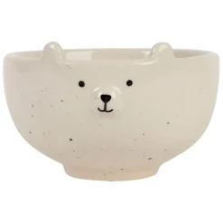 Bol en grès blanc ours 30cl - Sweetdream