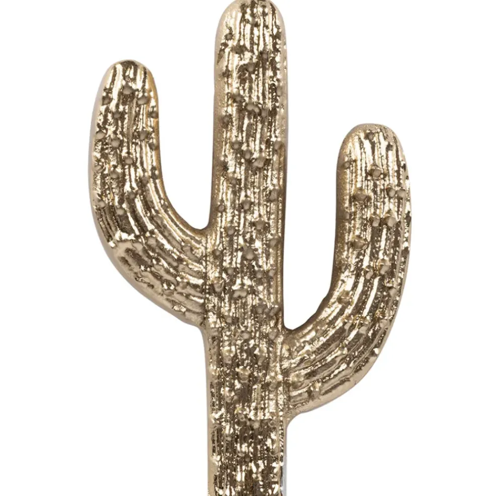 Bouchon bouteille cactus en aluminium doré - Sunny