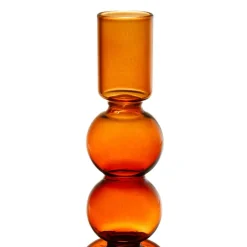 Bougeoir Aria Ambre D7.5Xh15.5cm
