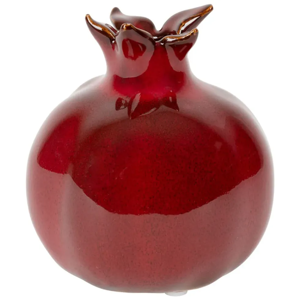 Bougeoir en grès grenat h11.6cm - Grenadier