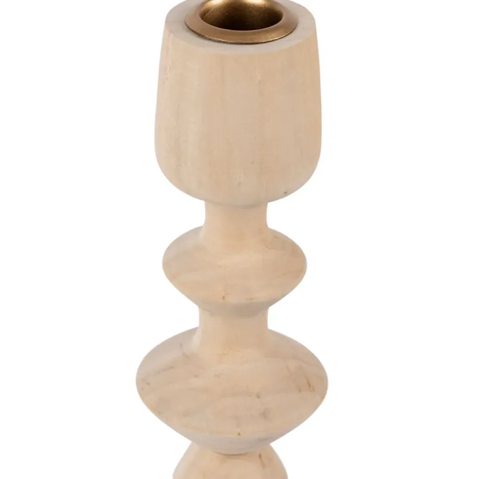 Bougeoir en pin naturel h33.5cm - Boise