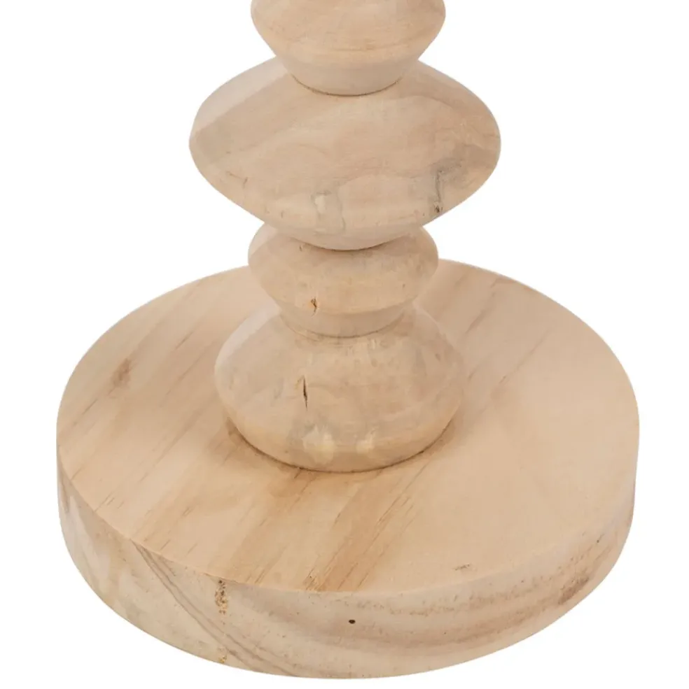 Bougeoir en pin naturel h33.5cm - Boise