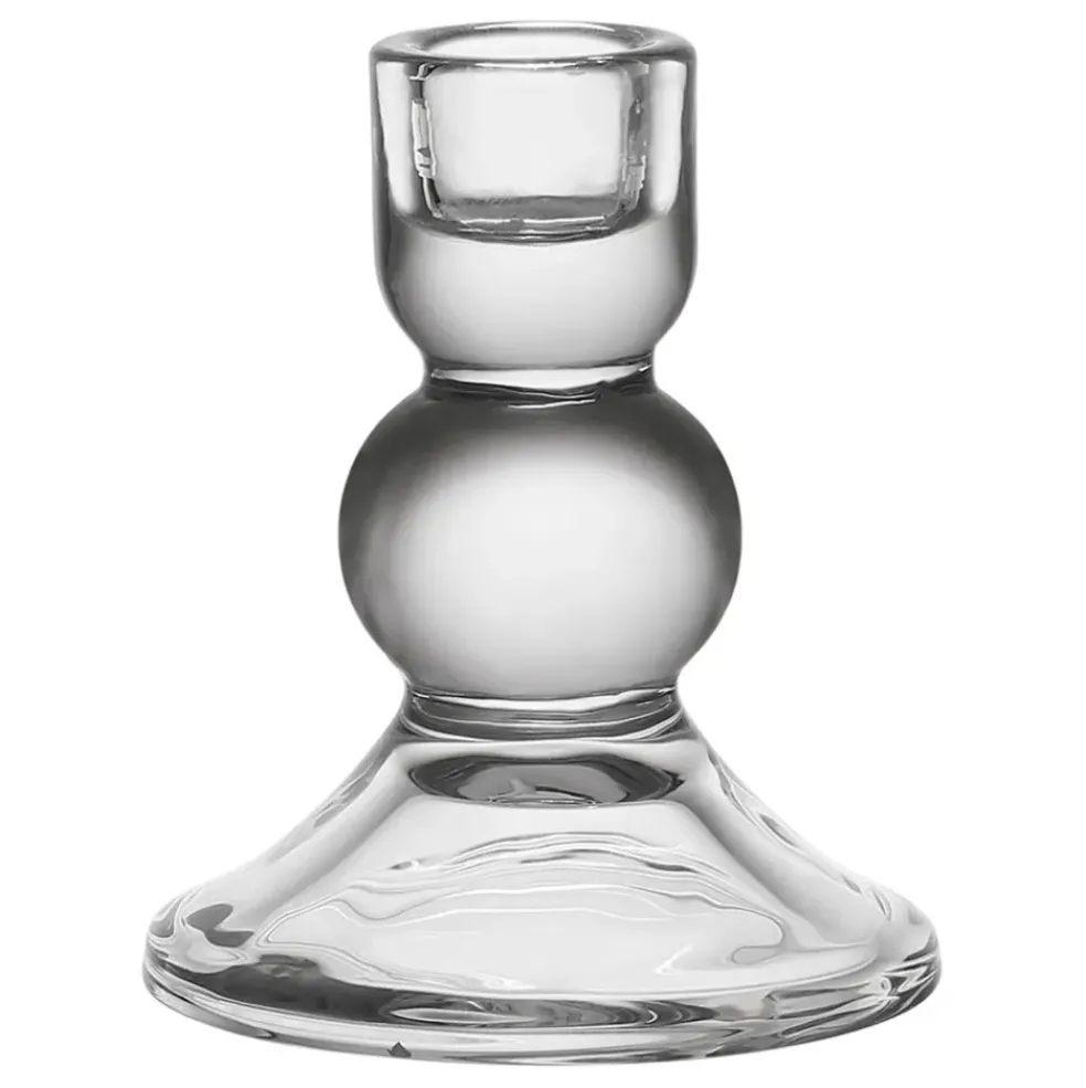 Bougeoir en verre h10cm - Alphe