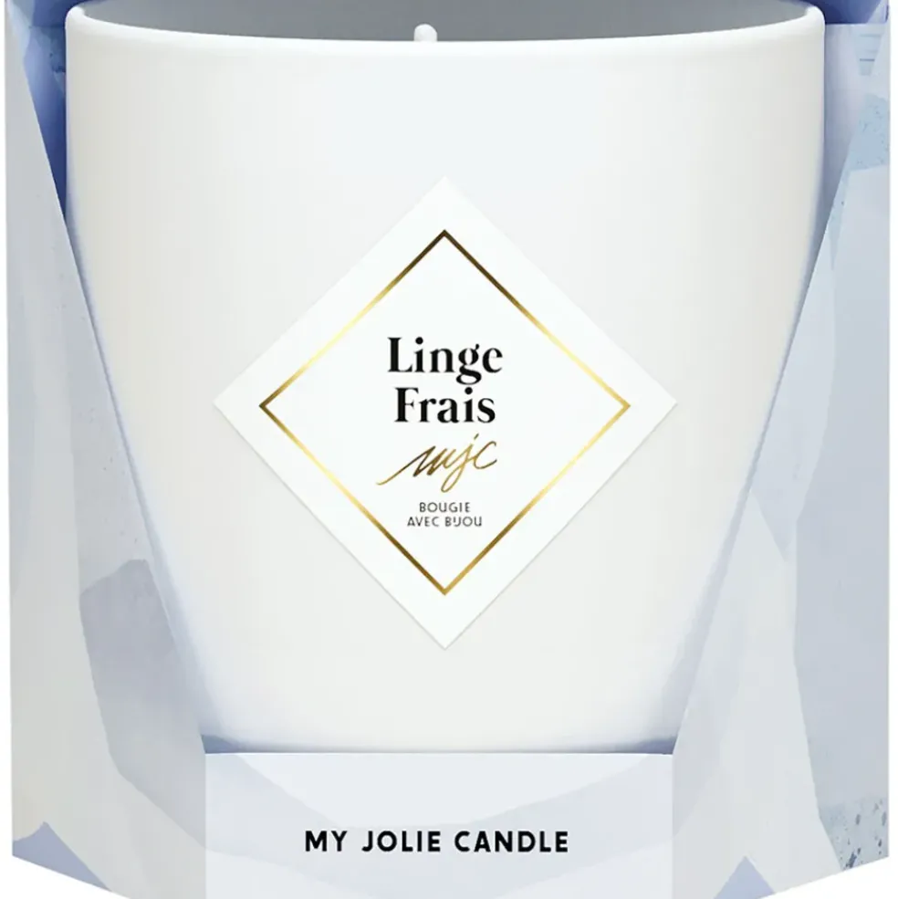 Bougie Bijou Bracelet Or bille noire Linge frais 45h