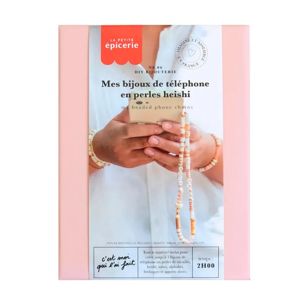 Bougie diy mes bijoux de téléphone en perles heishi