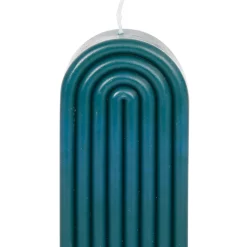 Bougie en paraffine et verre vert foncé - Funny