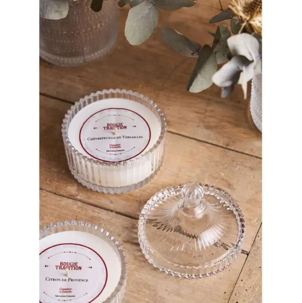 Bougie en verre parfumée chèvrefeuille - Tradition