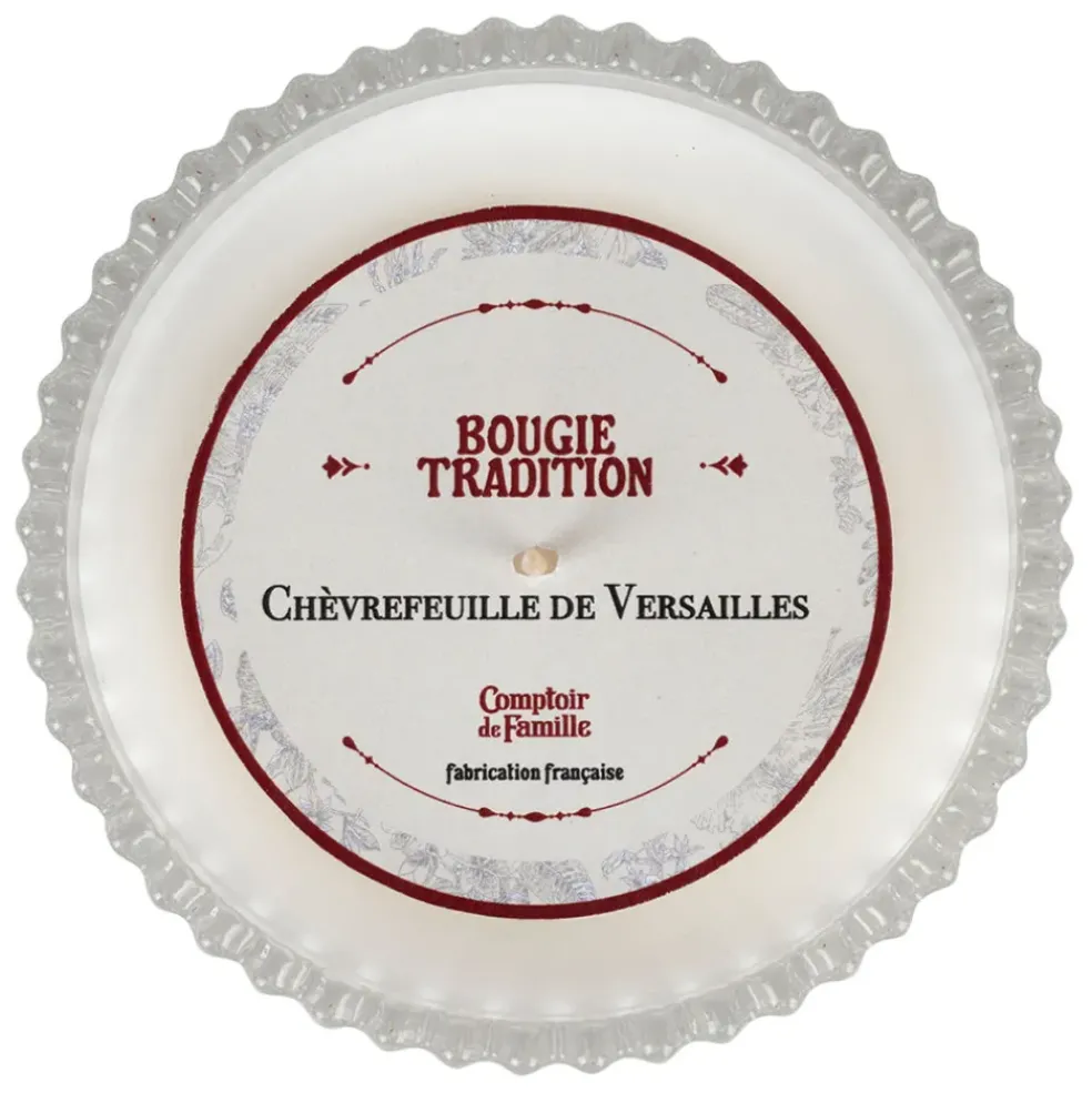Bougie en verre parfumée chèvrefeuille - Tradition