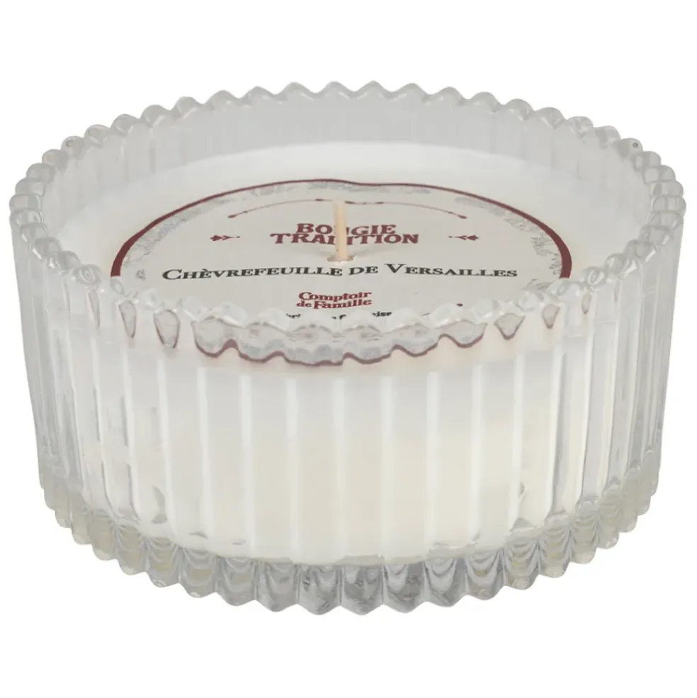 Bougie en verre parfumée chèvrefeuille - Tradition