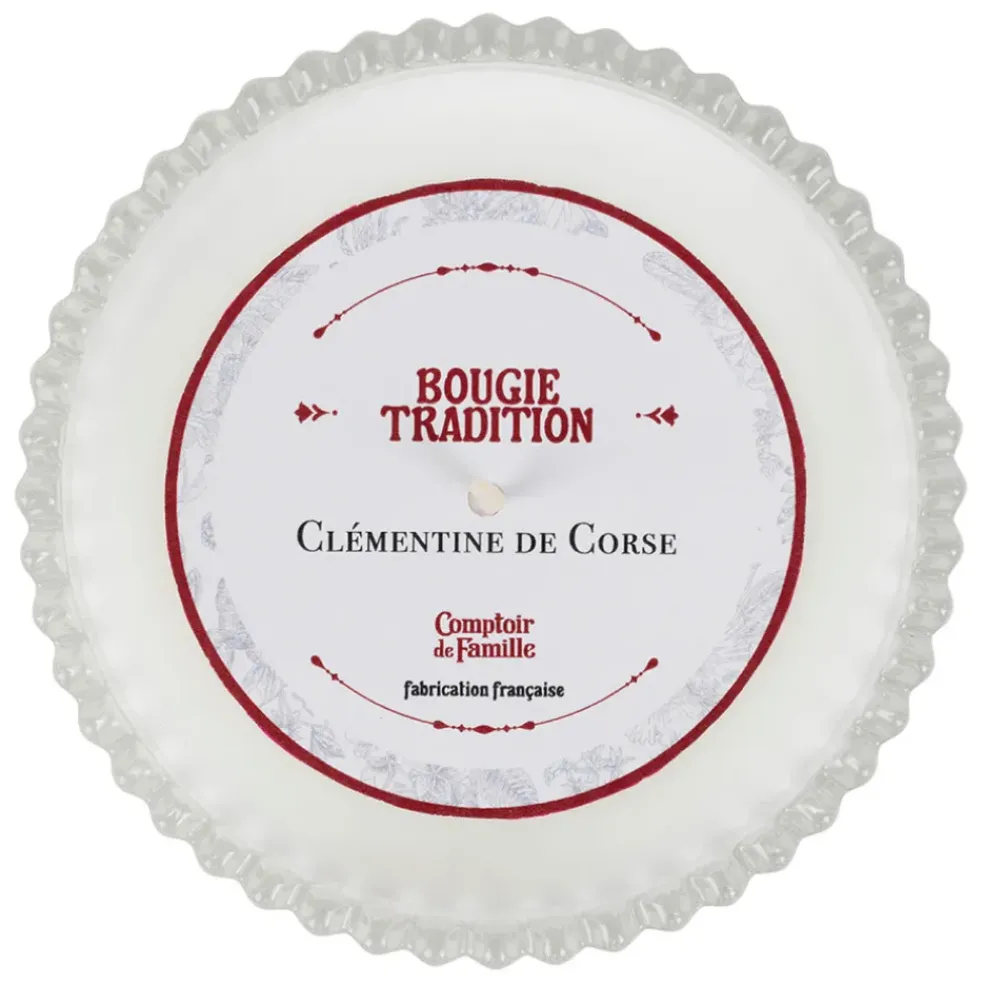 Bougie en verre senteur clémentine 180g