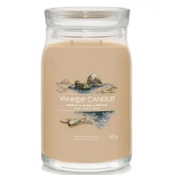 Bougie jarre parfumée Ambre et bois de santal 100h