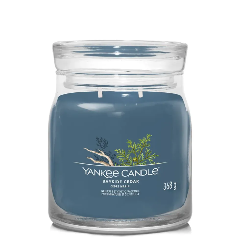 Bougie jarre parfumée Cedre marin 65h