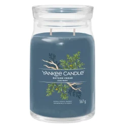 Bougie jarre parfumée Cedre marin 100h