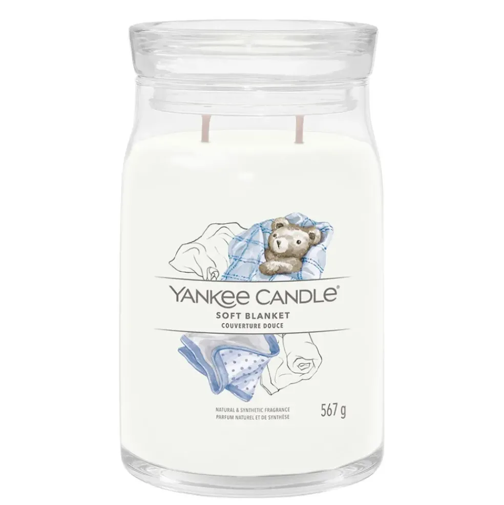 Bougie jarre parfumée Couverture douce 100h