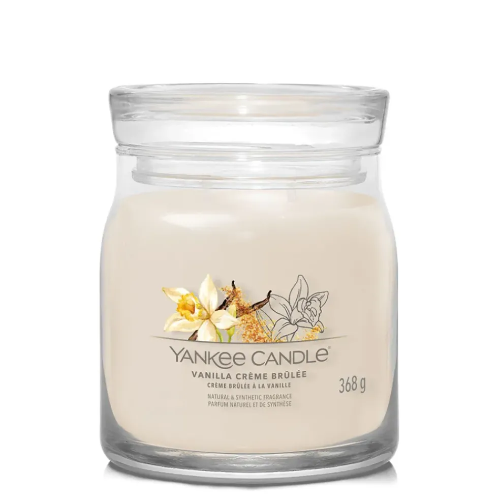 Bougie jarre parfumée Crème brulée à la vanille 65h