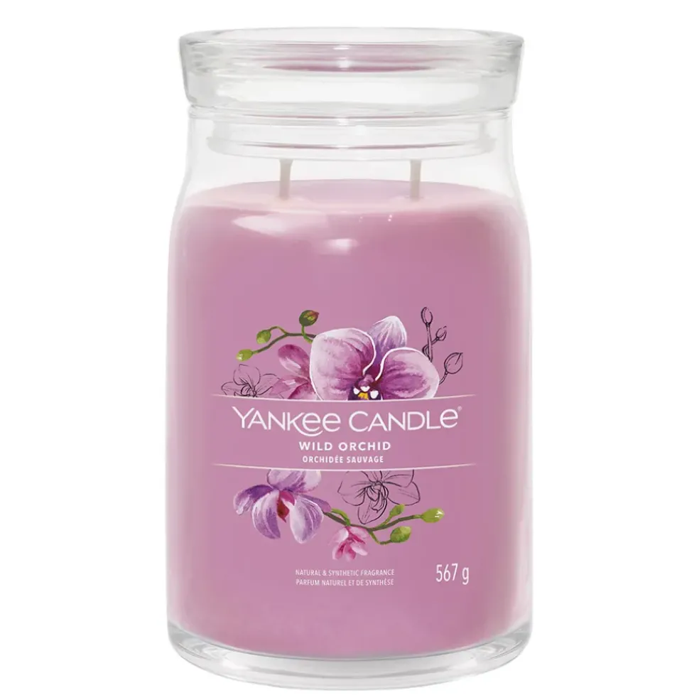 Bougie jarre parfumée Orchidée sauvage 100h