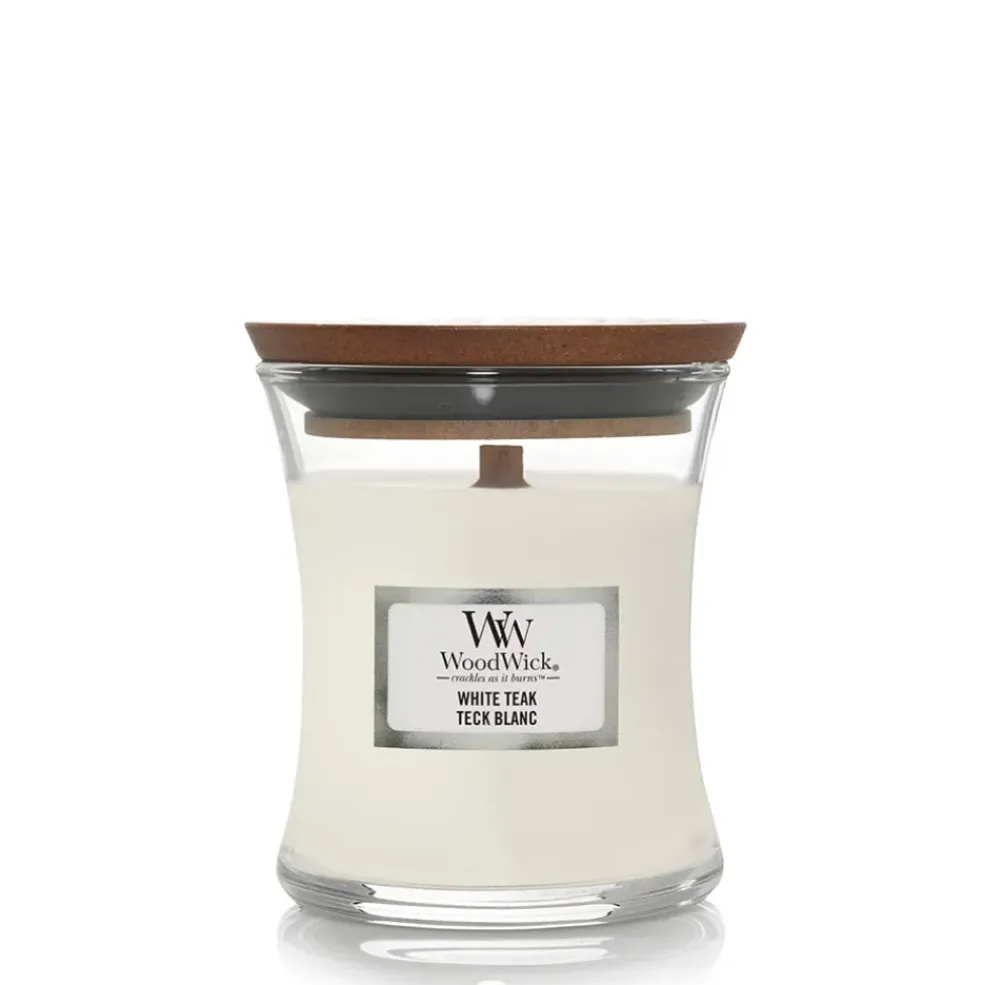 Bougie jarre parfumée Teck blanc 65h