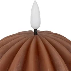 Bougie led boule terracotta h12cm
