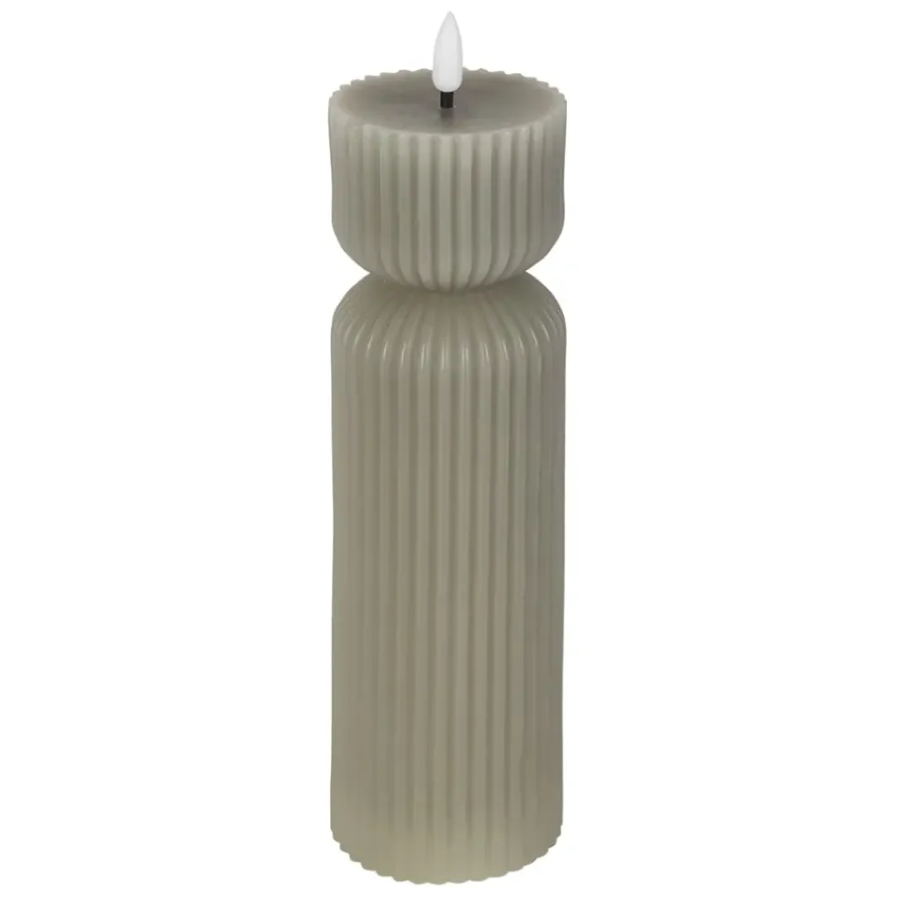 Bougie led pilier sauge h24.5cm