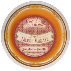 Bougie orange vanillee gourmande orange