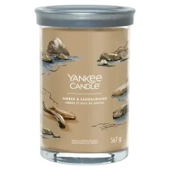 Bougie parfumée Ambre et bois de santal 100h