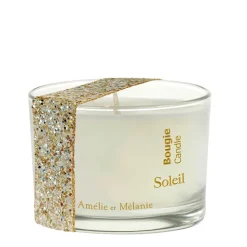 Bougie parfumée badiane, fleurs blanches, vétivier 35h - Soleil