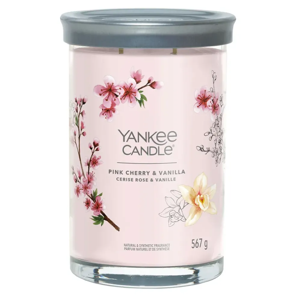 Bougie parfumée Cerise, Rose et Vanille 100h