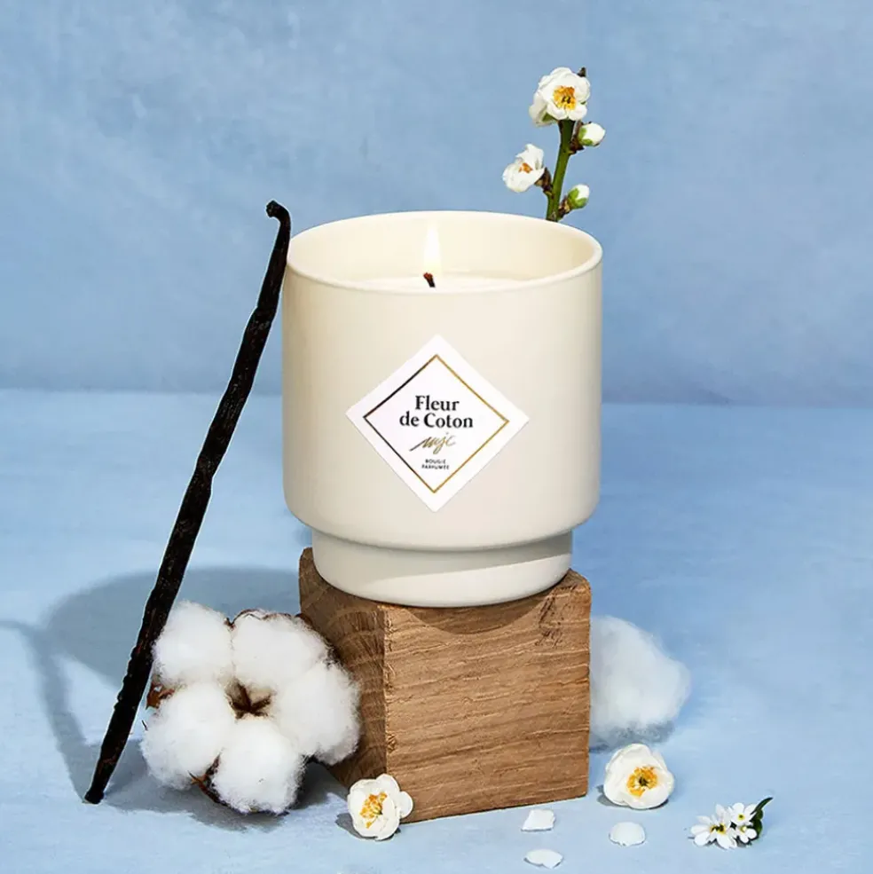 Bougie parfumée Fleur de coton 45h