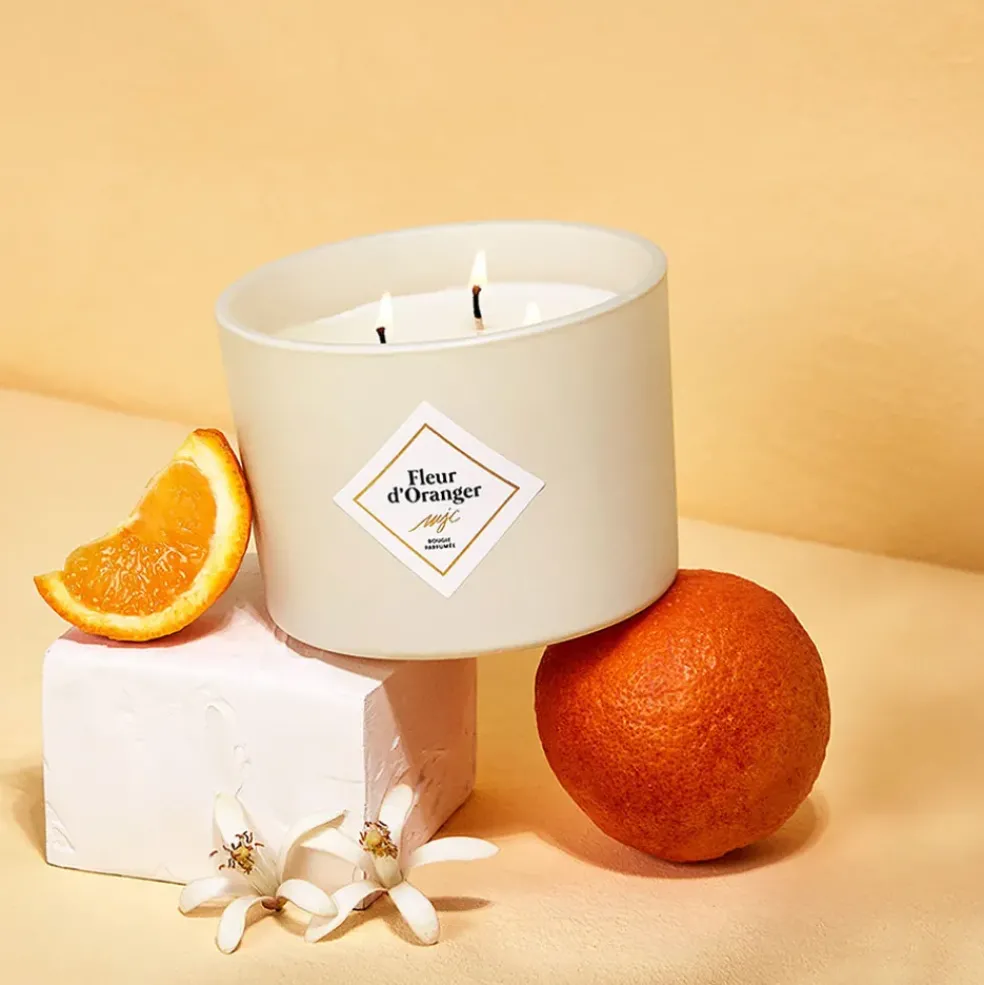 Bougie parfumée Fleur d'oranger 70h