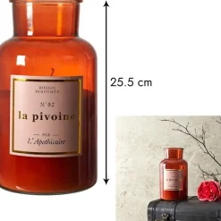 Bougie parfumée pivoine 110h - Apothicaire