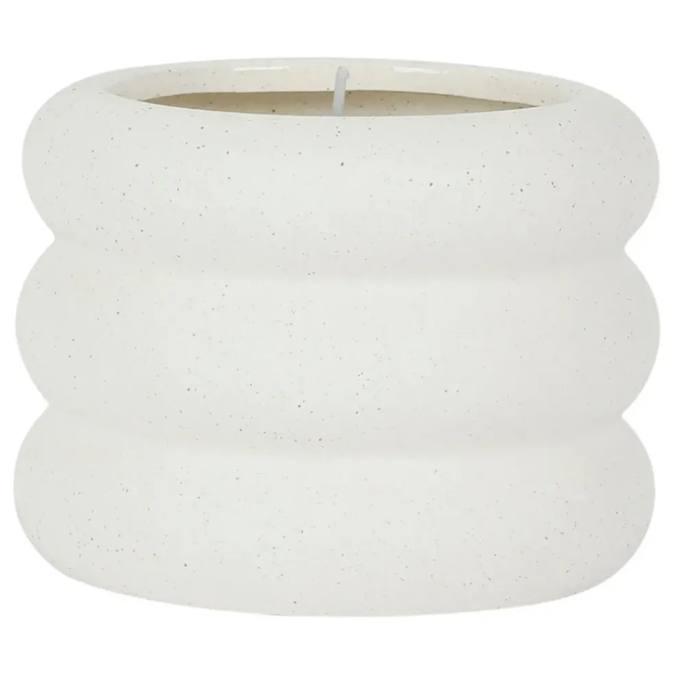 Bougie senteur citrus grès blanc cassé