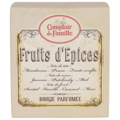Bougie senteur fruits d'épices