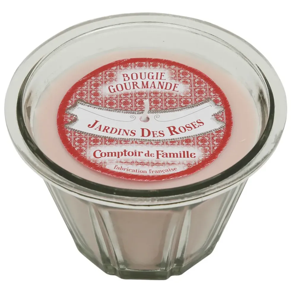 Bougie senteur jardin des rose poudré