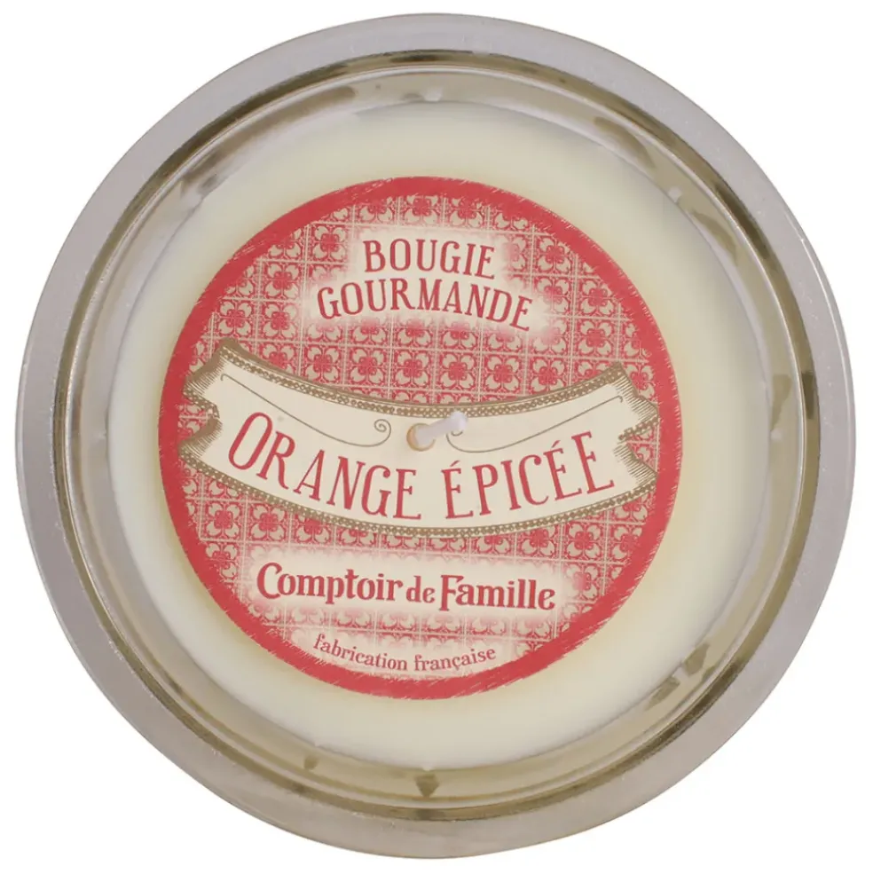 Bougie senteur orange épicée