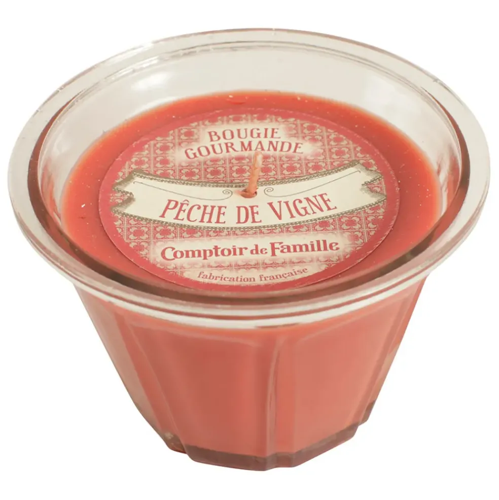 Bougie senteur pêche de vigne
