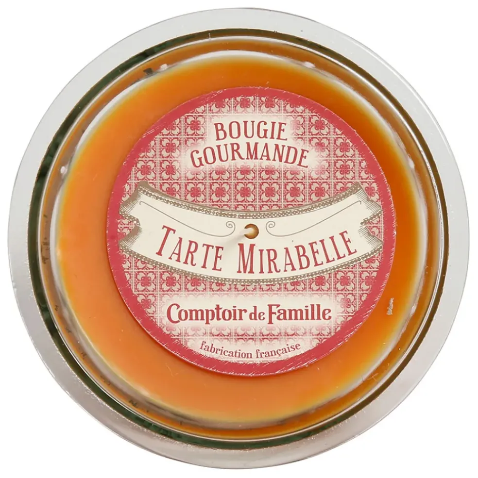 Bougie senteur tarte mirabelle