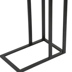 Bout de canape en aluminium et fer argenté - Felia