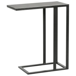Bout de canape en aluminium et fer noir - Felia