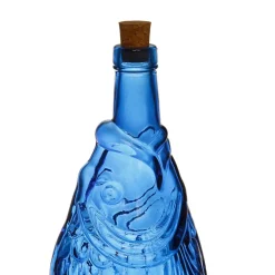 Bouteille Poisson bleu 1.1l en verre recyclé