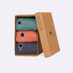 Boxer x3 bleu marine, rose et vert L