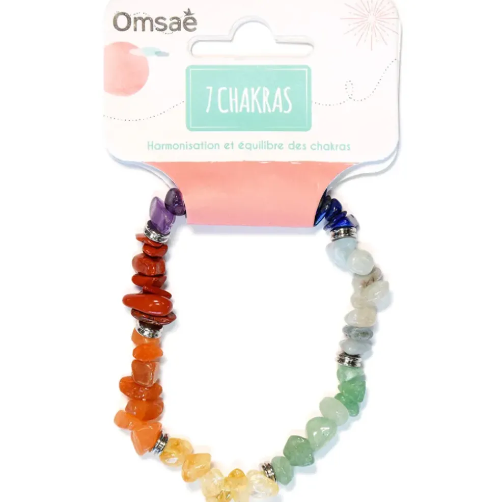 Bracelet 7 chakras mix chips