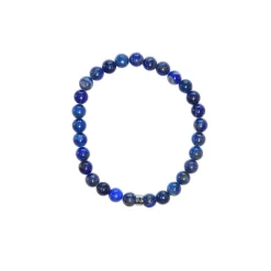 Bracelet lapis lazuli perles rondes 6mm