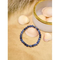 Bracelet sodalite perles rondes 6mm