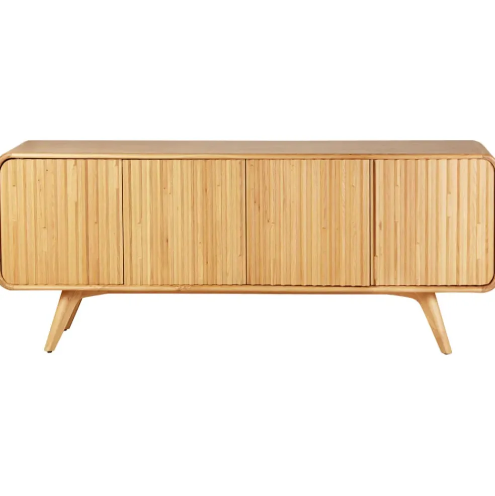 Buffet 4 portes en chene naturel l200cm - Sublime