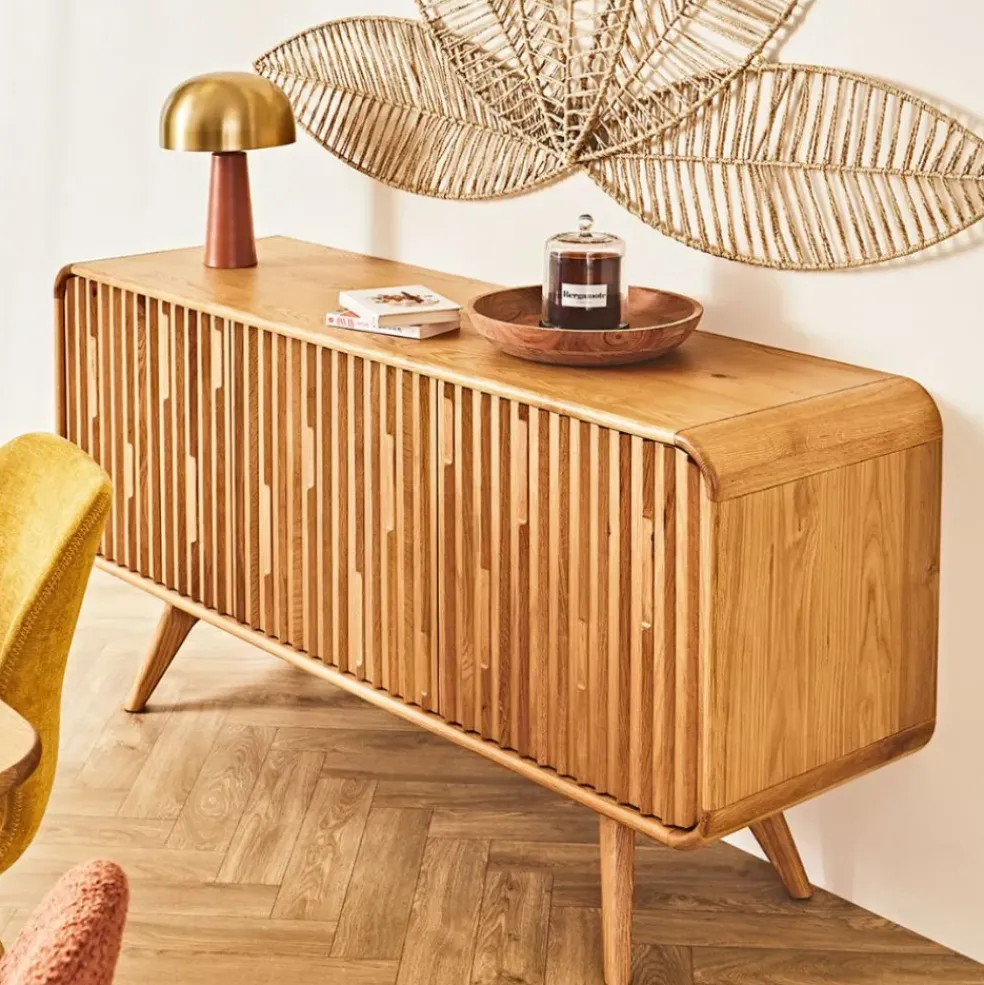 Buffet 3 portes en chêne naturel L165cm - Sublime