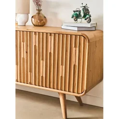 Buffet 3 portes en chêne naturel L165cm - Sublime