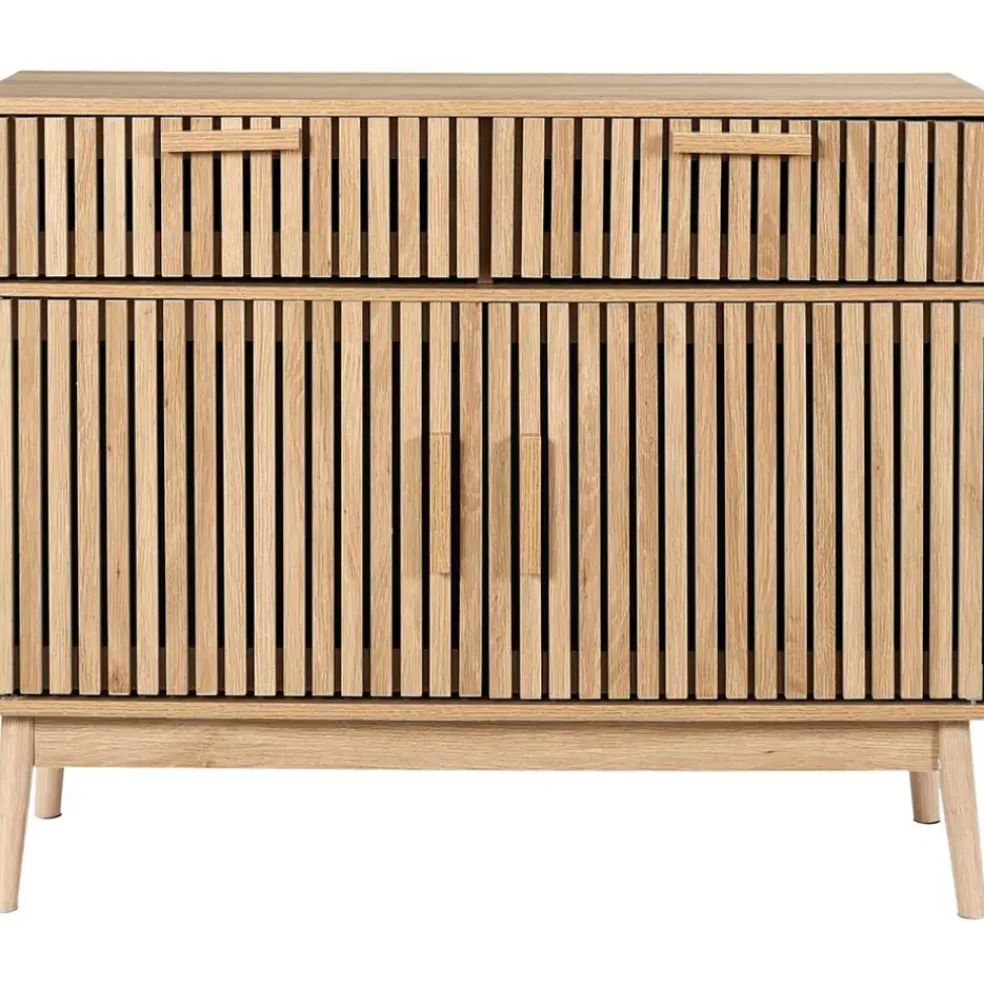Buffet en bois naturel h80cm - Kara
