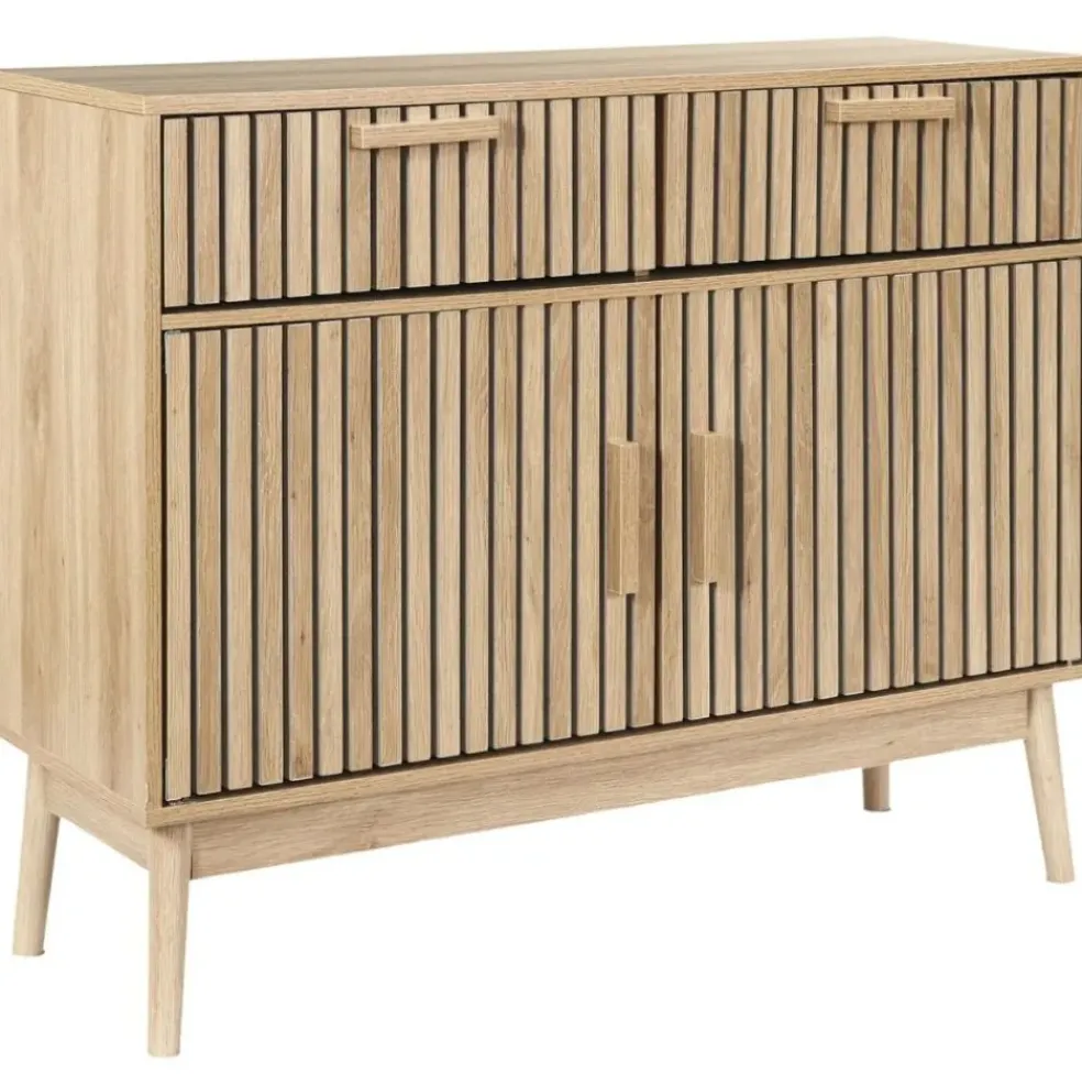 Buffet en bois naturel h80cm - Kara