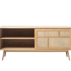 Buffet en placage chêne naturel h80cm - barrali